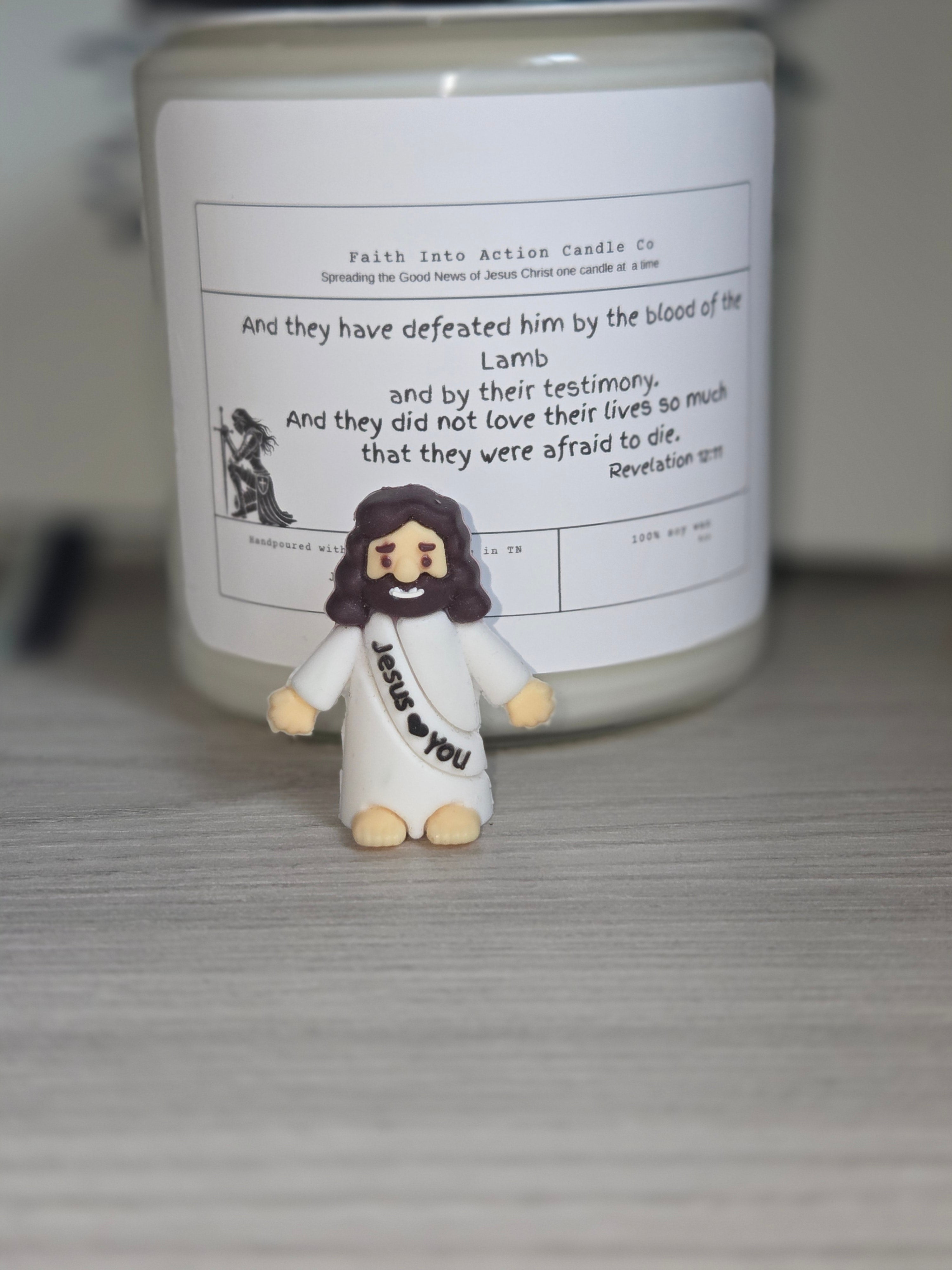 Revelation 12:11 Soy candle