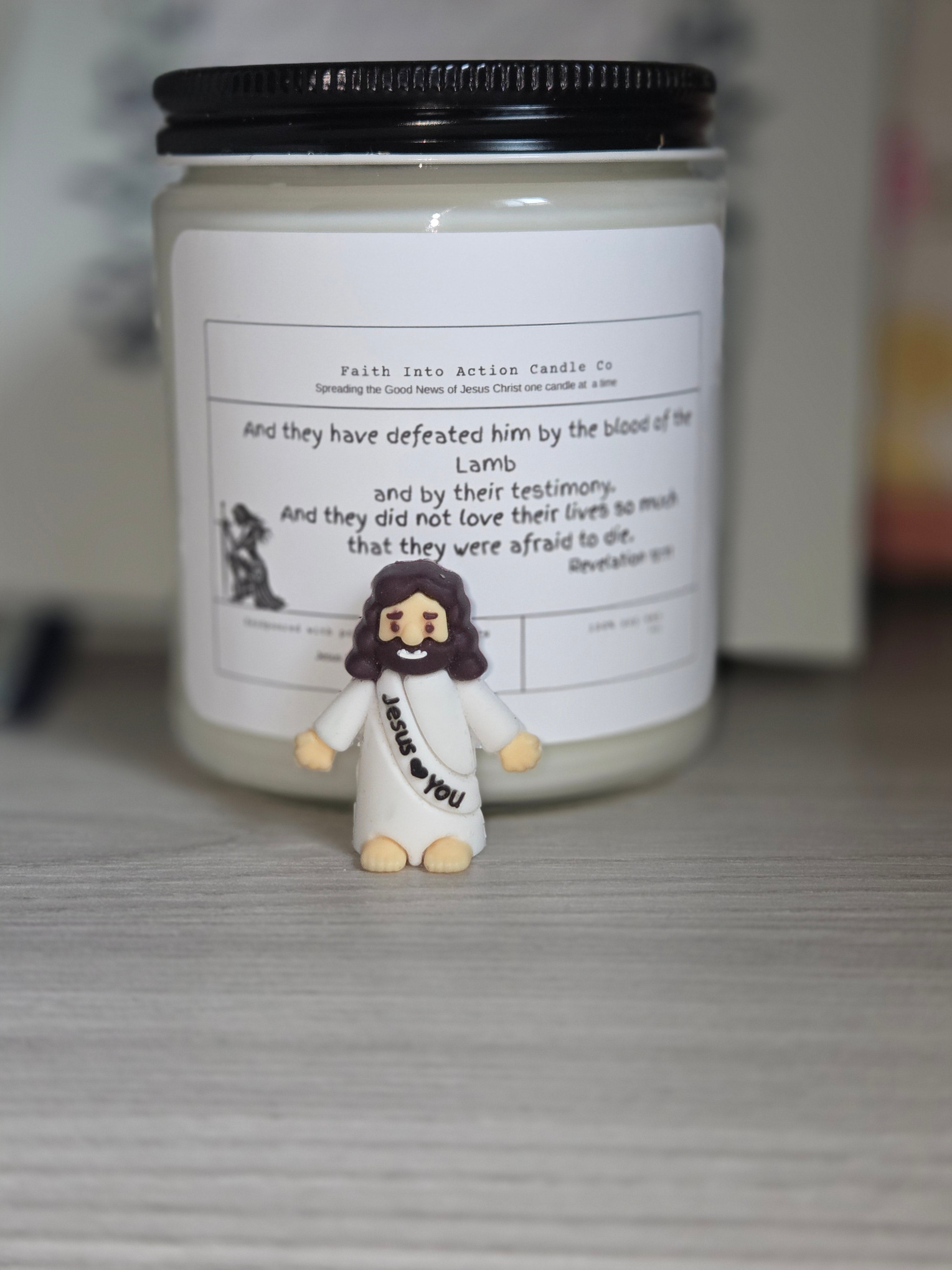 Revelation 12:11 Soy candle