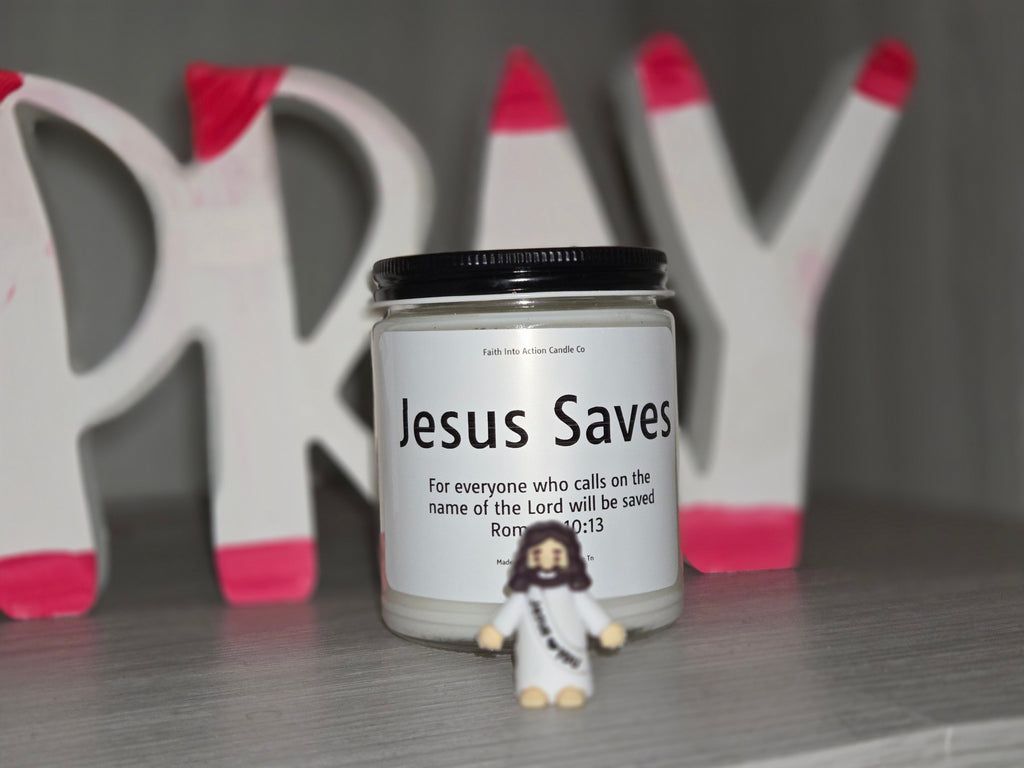 Jesus Saves| Romans 10:13| Free Wax Melt with purchase